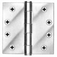 thumbnail image 2 of Tell 4-1/2 In. Square Satin Chrome Commercial Plain Bearing Door Hinge (3-Pack), 2 of 2