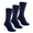 Navy, variant on Jefferies Socks Womens Sport Seamless Cushion Ribbed Crew Socks 3 Pairs