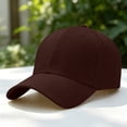 thumbnail image 7 of Baseball Caps For Men And Women Adjustable Casual Baseball Cap Solid Color Outdoor Sun Protection Sports Hat For Workout Golf & Everyday Wear Coffee, 7 of 7