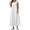 White, variant on THDHVS Maxi Dresses for Women 2025,Women's Casual Dresses,Women's Texture Sleeveless Seaside Dress Sleeveless V-neck Dress Purple 2XL