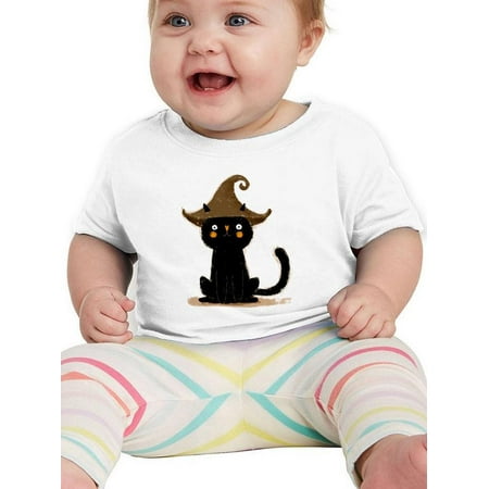

Cute Black Cat W Witch Hat T-Shirt Infant -Image by Shutterstock 24 Months