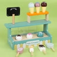thumbnail image 1 of Children‘s Home Cooking Mini Kitchen Toy Girl Cooking Toy Simulation Wooden Tea Set Ice Cream Rack Bread Machine kitchen Toys, 1 of 7