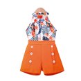 thumbnail image 2 of WOLLED Toddler Kids Halter Neck Cami Crop Tops and Floral Shorts Sets for Girls 2 Piece Summer Casual Shorts Outfits 4-7T, 2 of 10