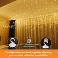 thumbnail image 5 of HXWEIYE Indoor 9.8 ft Corded Electric Waterproof LED Curtain String Light, 5 of 7