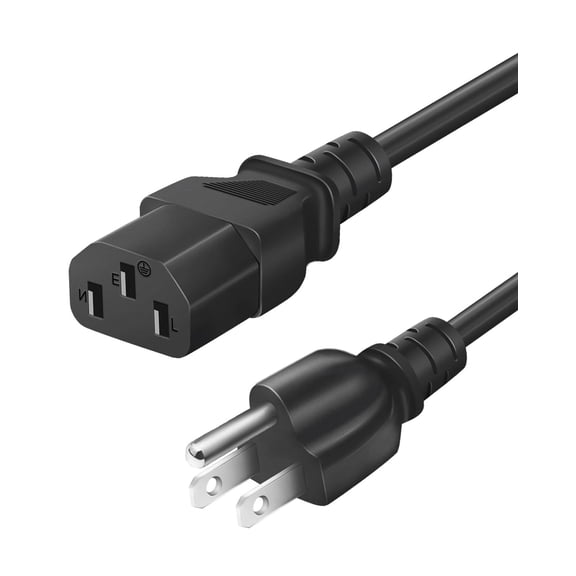 LujingZ 6ft 3 Prong AC Power Cord Universal Cable Replacement Compatible with Vibration Plate Walking Pad Treadmill Elliptical