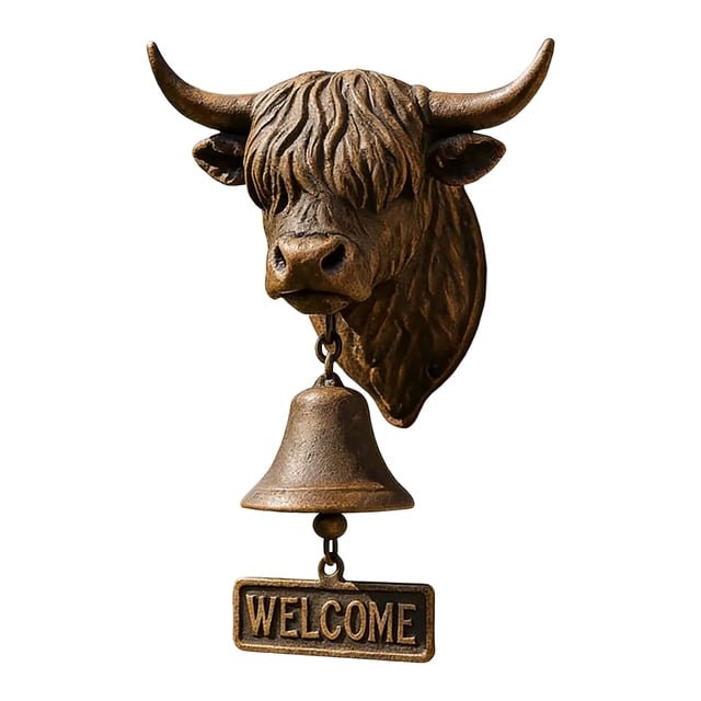Bell A Rustic Decorative Hanging Bell Suitable For Use At Entrances Courtyards Gardens And Farmhouse Walls For Decoration.