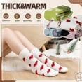 thumbnail image 3 of 5 Pairs Of Fuzzy Socks for Women,Cozy Slipper Socks,Soft Winter Warm Home Sleeping Christmas Socks, 3 of 5