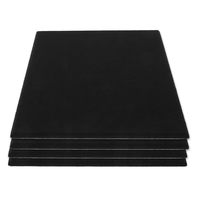 unbranded 4Ud Autoadhesiva De Fieltro Negro Para Tablero Memo En Oficina