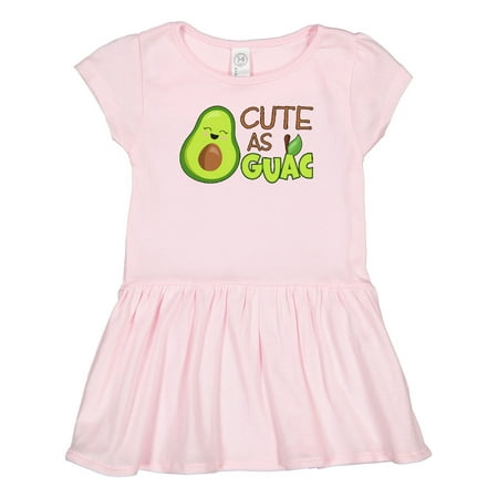 

Inktastic Cute As Guac Funny Avocado Gift Toddler Girl Dress