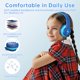 thumbnail image 4 of Candy Bila Auriculares para niños para la escuela, actualización de auriculares USB C para niños, auriculares con cable para niños, sonido estéreo HD, auriculares plegables para niños, niñas, iPad, PC, 4 of 5