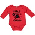 thumbnail image 3 of Inktastic Valentine's Day Papa's Lovebug Boys or Girls Long Sleeve Baby Bodysuit, 3 of 5