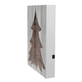 thumbnail image 2 of 11.75" Lighted Brown Tree "Have Yourself A Merry Little Christmas" Wall Plaque, 2 of 3