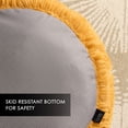 thumbnail image 5 of NICOLE MILLER NEW YORK PET Ellie Fuzzy Solid Donut Pet Bed, Plush, Cozy & Calming, Water Repellent, Non-Slip Bottom, 100% Machine Washable, Gold, Small 24"x24"x7" Round, 5 of 13
