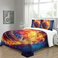 thumbnail image 2 of YJHDM Flame Baseball Bedding Set 3D Sports Duvet Cover Pillow Case 2/3pcs for Teens Men Athlete Room, 2 of 6