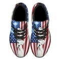 thumbnail image 2 of Boxer Christian Cross American flag US Shoes Sneakers for Women Men Black Size 4, 2 of 7