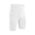 thumbnail image 3 of Mens Cycling Shorts No Padding Biking Shorts with Pockets Tummy Control Athletic Gym Workout Spandex Shorts White, Size XXL, 3 of 3