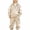 Beige, variant on Coerni Boys Sweatsuit 2pcs Outfits Half Zip Stand Collar Sweatshirt + Jogger Pants Kids Handsome Matching Sweat Set Back to School & Daily Wear