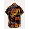 thumbnail image 2 of Camisas hawaianas de manga corta, divertidas camisas de Halloween, camisas de moda para hombres, blusas de playa espeluznantes, ropa para hombres, camisas de un solo pecho, 2 of 4