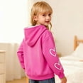 thumbnail image 5 of Shadoumai Girls Casual Zip Up Hoodie With Printed Design Kids Pullover Sweatshirt Soft Blend Long Sleeve Outerwear,Kids Hoodies, 5 of 6