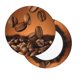 thumbnail image 2 of Balery Coffee Beans Fundas de asiento para taburete de bar redondo de tela de terciopelo ajustables que protegen de arañazos y manchas para sillas de 14 a 17 pulgadas.-13 inch, 2 of 7
