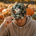 thumbnail image 5 of Halloween Print Baseball Cap Adjustable Snapback for Men Women Curved Brim Classic Casual Daily Hat, 5 of 6