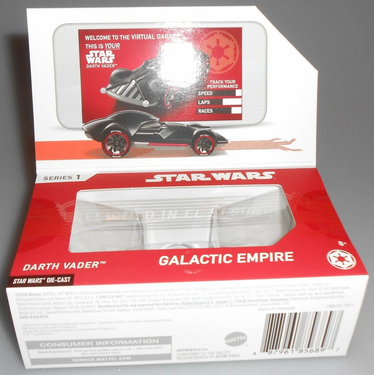 Hot Wheels ID Star Wars Darth Vader Galactic Empire Limited Run Collectible