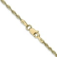 thumbnail image 3 of Solid 14K Yellow Gold 2mm Extra Light Diamond-cut Rope with Lobster Lock Chain - 24", 3 of 8
