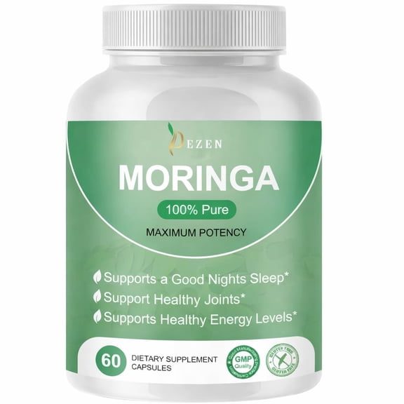 DEZEN Moringa Capsules – Herbal Dietary Supplement for Daily Nutrition, Antioxidant & Immune Support Pack 1