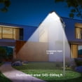 thumbnail image 5 of 1000W Solar Street Lights Outdoor, Sturdy Thickened Body and Reliable Design, 120000 Lumens High Brightness Dusk to Dawn with Motion Sensor and Remote Control, Waterproof IP66, 5 of 5