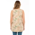 thumbnail image 2 of Woman Within Plus Size Perfect Printed Sleeveless Shirred V-Neck Tunic, 2 of 6