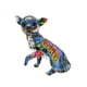 thumbnail image 5 of Graffiti escultura de perros chihuahua cachorro adorno recuerdos regalos obras de arte estatua de perro figura animal para sala de estar de dormitorio Estilo C, 5 of 9