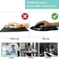 thumbnail image 2 of LQCrafK Mouse Pad with Wrist Support, Ergonomic Mouse Pad with Memory Foam Wrist Rest Cushion, Non-Slip Rubber Base Gaming Mice Pad for Home Office Computer Laptop, 2 of 14