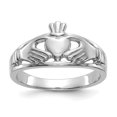 thumbnail image 1 of 14K White Gold Ladies Claddagh Ring, 1 of 2