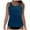 Blue, variant on Tankini Tops for Women Swimwear Top Only Tummy Control Bathing Suit Top No Bottom (Dark Green, XXL)