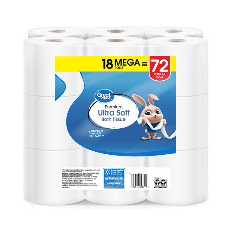 Great value ultra strong toilet deals paper