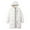 White, variant on FDGIU Men's Heavy Duty Quilted Puffer Parka - Winter Long Coat with Hood, Windproof Cold Weather Outerwear