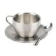 thumbnail image 3 of Taza de café portátil de doble pared, reutilizable, de acero inoxidable, recipiente para vasos de Metal, taza de agua para restaurante en casa, 3 of 9