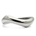 thumbnail image 3 of Womens Rings High polished (no plating) 316L Stainless Steel Ring with No Stone TK038, 3 of 5