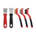 thumbnail image 4 of Wire Brush Set Complete Cleaning for chen Rust Removal Paint Remover 5 pieces, 4 of 9