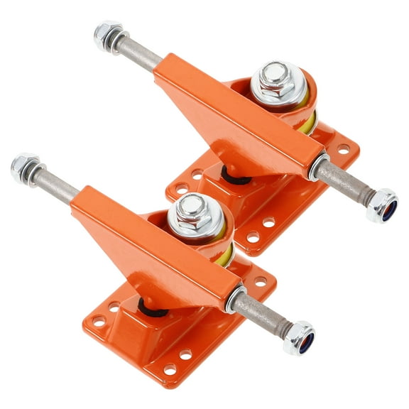 GAXIRE 2Pcs Orange Skateboard Trucks for Skating Balance Improvement 11.8X3.0X2.3In