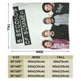 thumbnail image 3 of 5 Seconds Of Summer 5sos Blanket Soft Warm Flannel Air Conditioning Blanket Throw Blankets For Bed Couch Sofa Bedroom Living Room All Season 60"X50", 3 of 9