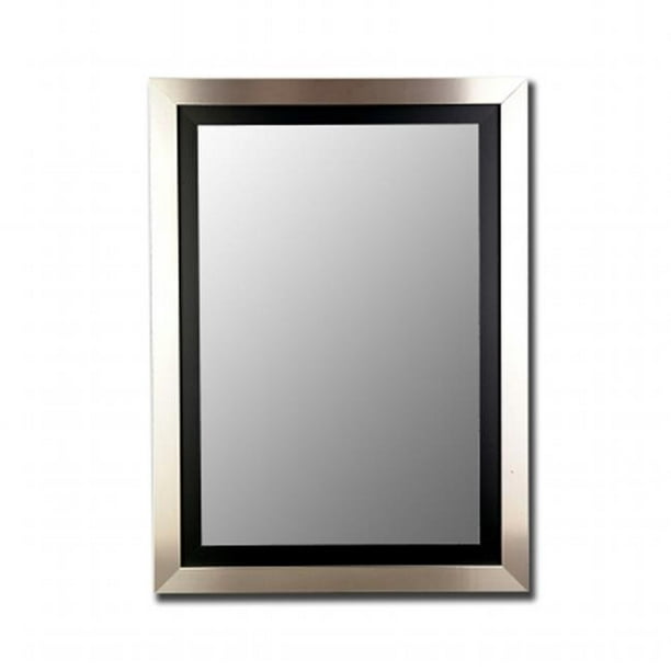 2nd Look Mirrors 257808 34 x 70 Silver Black Mirror