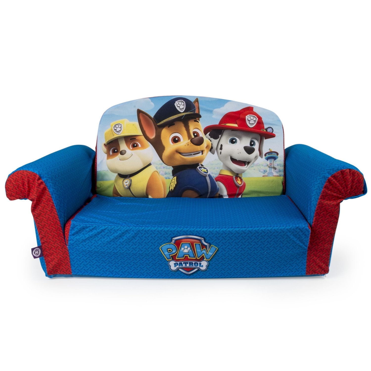 Marshmallow Furniture, Children's 2 in 1 Flip Open Foam Sofa, Nickelodeon Paw Patrol, by Spin Master