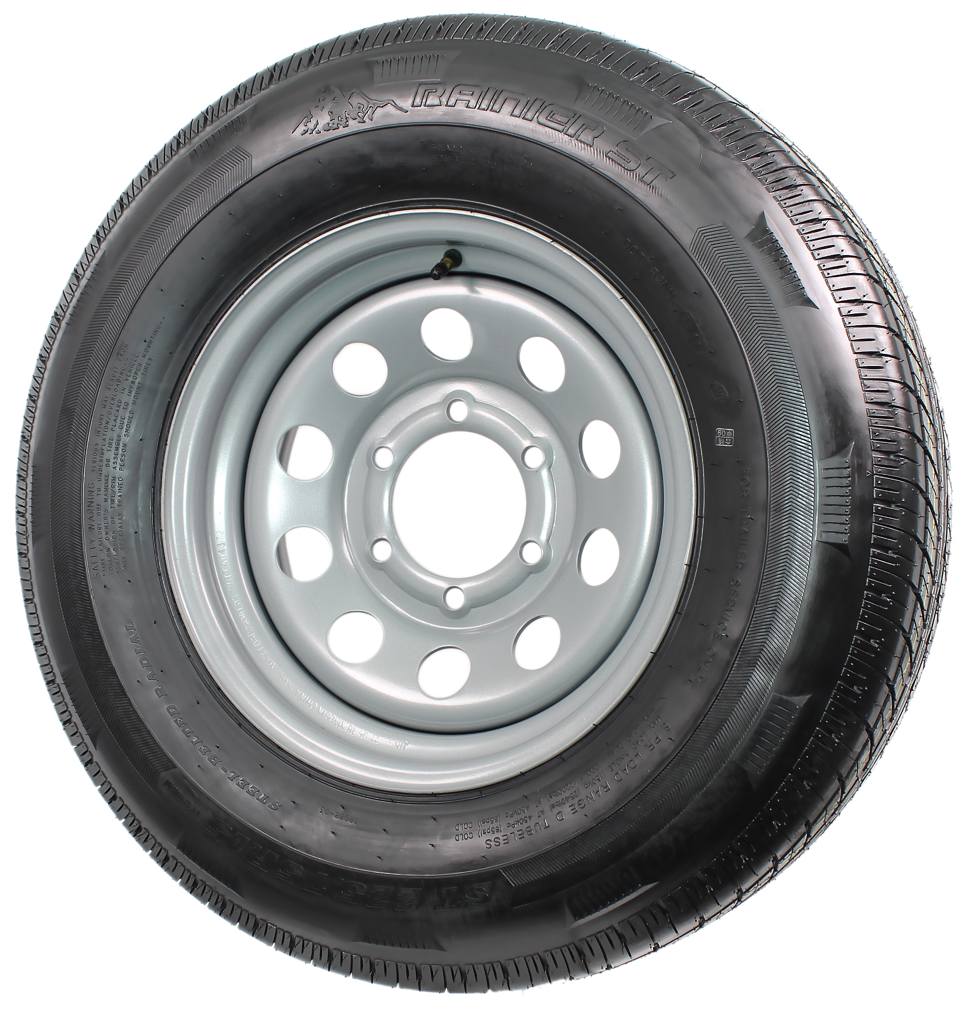 Wheels & Tires Automotive 15 Black Mod Trailer Wheel 6 Lug with Radial