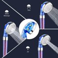 thumbnail image 3 of Pommeau de Douche Filtre Universel Oso de Fresa Azul y Blanco 3 Modos Haute Pression, 3 of 5