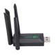 thumbnail image 1 of Adaptador USB WiFi De Doble Banda, Unidad Interna Gigabit De 2,4G Y 5G, Dongle De Red Inalámbrica Para PC De Escritorio De 1300Mbps Con Antena, 1 of 7