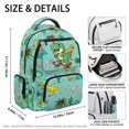 thumbnail image 6 of HUIACONG Green Tropical Dino Kids Backpack for Teen Boys Large Capacity Water Resistant for Back to School Elementary High School Daily Travel, 6 of 7