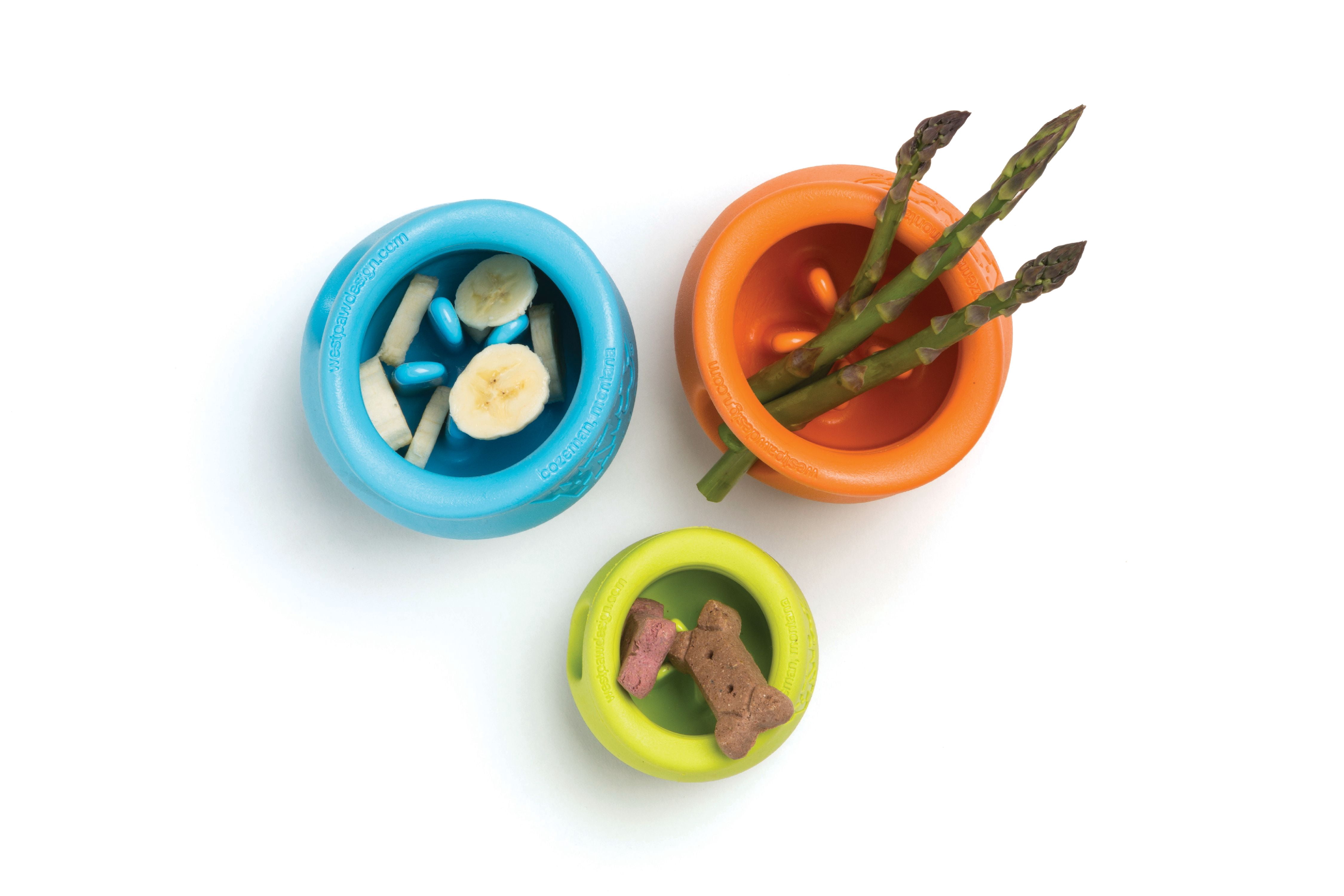 West Paw Zogoflex Toppl Large 4" Dog Toy Tangerine