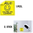 Smile You're on Camera Sticker, 6x 6 Inch, 4 Pack, Durable, Black and ...