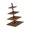 4-Tier, variant on Farmhouse Cupcake Stand Tiered Dessert Server with Square Boards Metal Post for Buffet Tables Bridal Shower Wedding Rece